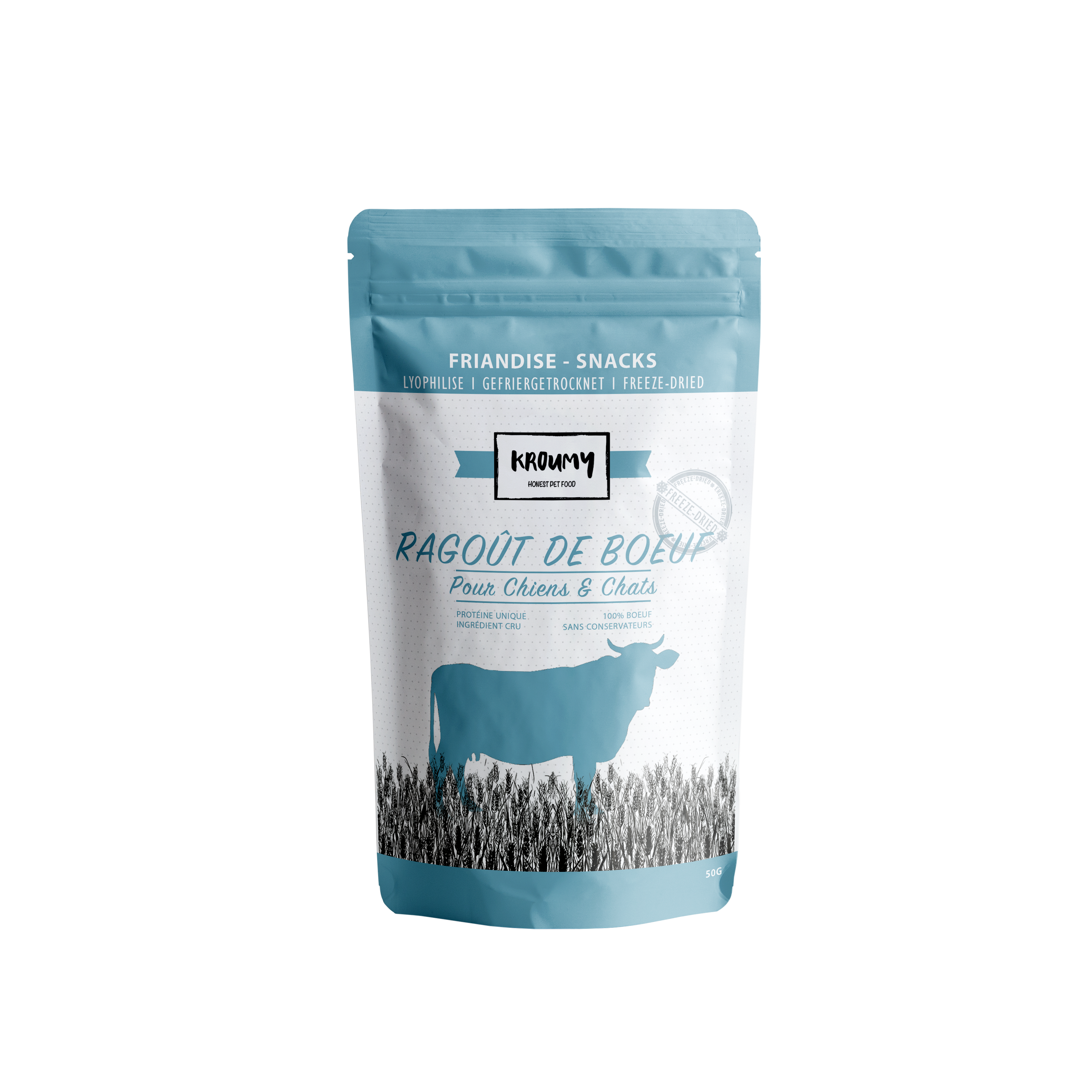 Dog treats freeze-dried snacks beef stew