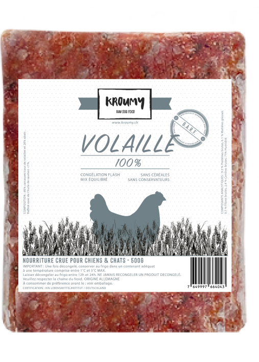 Kroumy Barf Volaille 100